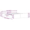 vidaXL Bedframe met hoofd- en voeteneinde grijs sonoma 160x200 cm