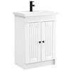 vidaXL Badkamermeubelset Wit 78,5 x 37,5 x 81 cm Bewerkt hout