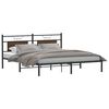 vidaXL Bedframe zonder matras bewerkt hout bruin eikenkleur 183x203 cm