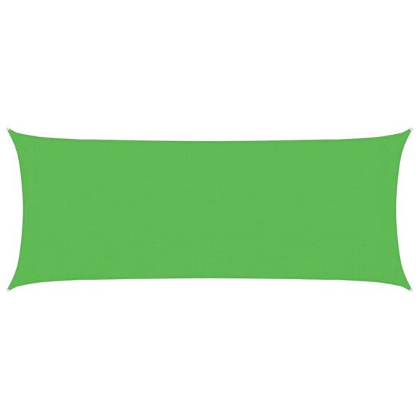 vidaXL Zonnezeil 160 g/m² 2x4,5 m HDPE lichtgroen