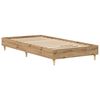vidaXL Bedframe zonder matras 90x200 cm spaanplaat artisanaal eiken