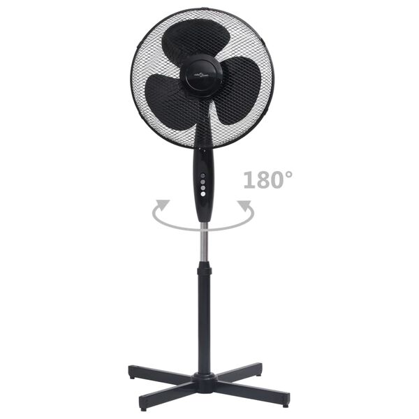 vidaXL Staande ventilator &oslash; 40 cm 120 cm zwart