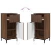 vidaXL Badkamer Kast met lade met opslag Bruin Eiken 39,5 x 36 x 88 cm