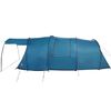 vidaXL Tunneltent met dak met opslag Blauw en Grijs 740 x 370 x 220 cm