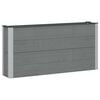 vidaXL Verhoogde plantenbak Grijs 150 x 30 x 72 cm WPC en Aluminium