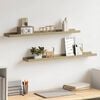 vidaXL Wandplanken 2 st Sonoma eiken 80x9x3 cm