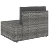 vidaXL 7-delige Loungeset poly rattan grijs