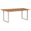 vidaXL Eettafel 180x90x76 cm massief acaciahout