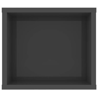 vidaXL Tv-hangmeubel 100x30x26,5 cm spaanplaat hoogglans grijs