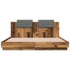 vidaXL Bedframe met Hoofdeinde Oud Hout 180 x 200 cm Bewerkt hout