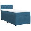 vidaXL Boxspring met matras fluweel blauw 90x190 cm