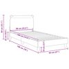 vidaXL Bedframe voor kinderen met hoofdbord Roze 90 x 190 cm Stof