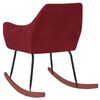 vidaXL Schommelstoel fluweel wijnrood
