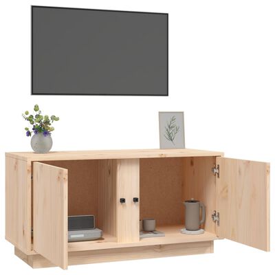 vidaXL Tv-meubel 80x35x40,5 cm massief grenenhout