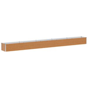 vidaXL Verhoogde plantenbak 485 x 50 x 36 cm Gegalvaniseerd staal
