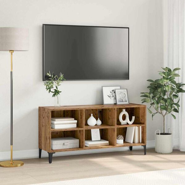 vidaXL Tv-meubelset Bruin 69,5 x 30 x 50 cm Bewerkt hout
