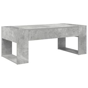 vidaXL Salontafel Beton Grijs 110 x 50 x 41 cm Bewerkt hout