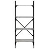 vidaXL Boekenkast 4-laags 56x31,5x138,5 cm bewerkt hout grijs sonoma