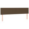 vidaXL Boxspring met matras stof donkerbruin 160x200 cm