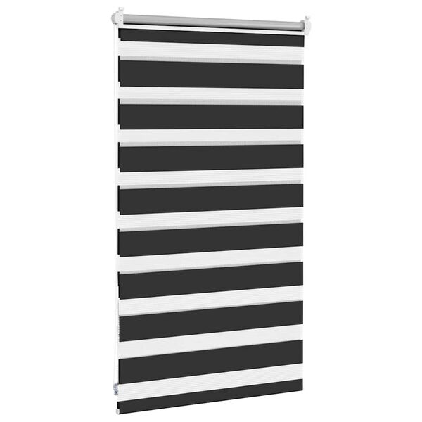 vidaXL Zebra rolgordijn 50,9x100 cm stofbreedte 46,7 cm zwart
