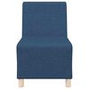 vidaXL Modulaire Bankeenheid Armlos 3 pcs Blauw 55 x 74 x 82 cm Stof