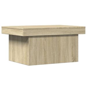 vidaXL Salontafel 80x55x40 cm bewerkt hout sonoma eikenkleurig