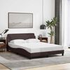 vidaXL Bedframe "Dover" 120x200 cm stof donkerbruin