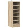 vidaXL Schoenenkast 31,5x35x90 cm bewerkt hout sonoma eikenkleurig