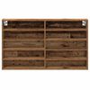 vidaXL Vitrinekast met plank Oudhout 100 x 15 x 58 cm Bewerkt hout