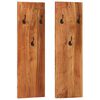 vidaXL Wandkapstokken 2 st 36x3x110 cm massief acaciahout