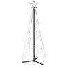 vidaXL Kegelkerstboom 200 LED's meerkleurig 70x180 cm