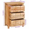 vidaXL Dressoir met lade Bruin 55 x 35 x 75 cm massief mangohout