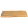vidaXL Tafelblad met natuurlijke rand 60x40x2,5 cm massief mangohout