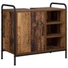 vidaXL Badkamerkast Oud hout 65,5 x 34 x 61 cm Bewerkt hout