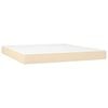 vidaXL Pocketveringmatras medium 160x200x20 cm stof cr&egrave;mekleurig