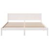 vidaXL Bedframe Wit 180 x 200 cm Massief grenenhout