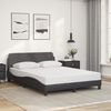 vidaXL Bedframe "Dover" kunstleer grijs 140x200 cm