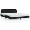 vidaXL Bedframe Dover zwart 180x200 cm stof