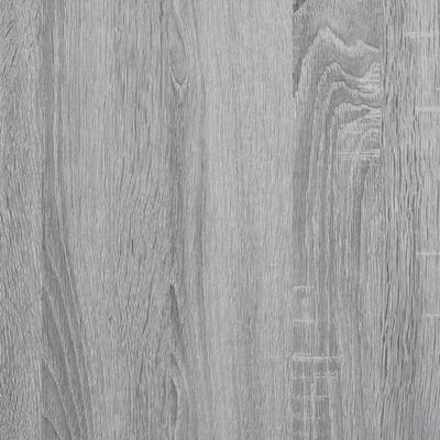 vidaXL Bakkersrek 90x40x132 cm bewerkt hout en metaal grijs sonoma