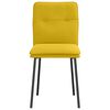 vidaXL Eetkamerstoelen 4 st fluweel geel