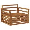 vidaXL 2 st Tuinbank Naturel