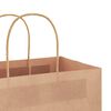 vidaXL Papieren zakken 50 st met hengsels 32x17x44 cm bruin