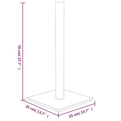 VidaXL Krabpaal 35x35x70 cm crèmekleurig