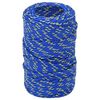 vidaXL Boottouw 2 mm 250 m polypropyleen blauw