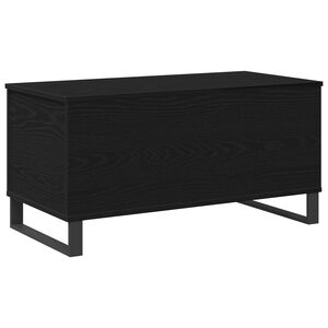 vidaXL Salontafel Zwart Eiken 90 x 44,5 x 45 cm Bewerkt hout