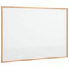 vidaXL Magnetisch whiteboard met massief grenenhouten frame 80x55 cm