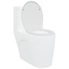 vidaXL Toiletzitting Wit 44,8 x 37,3 x 4,2 cm Duroplast