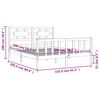 vidaXL Bedframe met hoofdbord massief hout