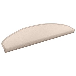 vidaXL Zelfklevende Trapmatten 15 pcs Taupe 80 x 24,5 x 3,5 cm