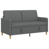 vidaXL Bank met opslag Donkergrijs 152 x 78 x 87 cm Polyester